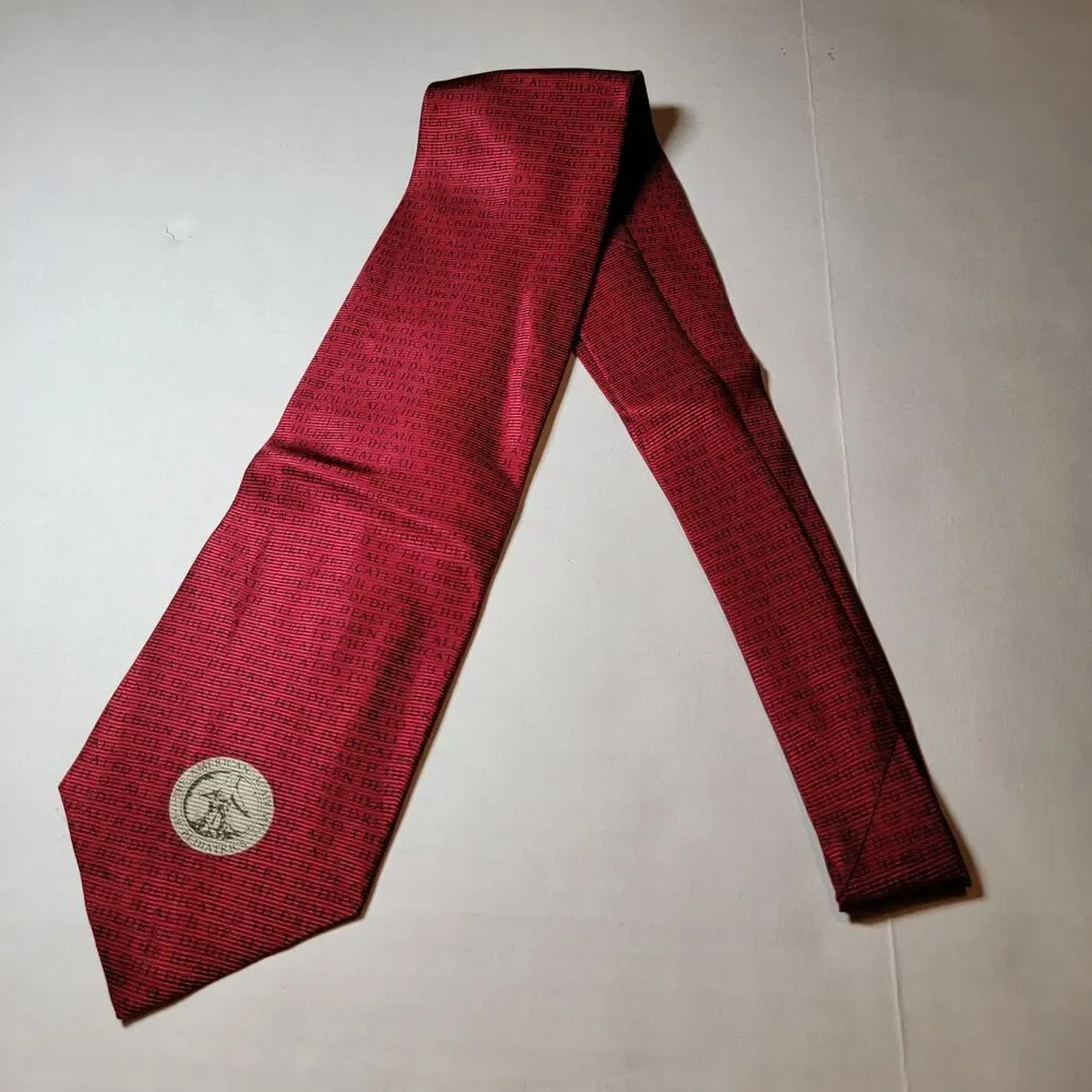 American Academy Of Pediatrics Tie Burgundy w/ Logo - 100% Silk